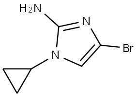 4-bromo-1-cyclopropyl-1H-imidazol-2-amine Struktur