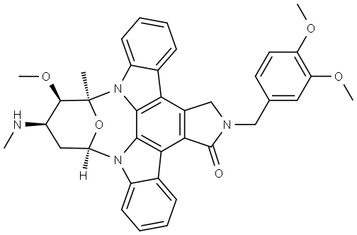 9,13-Epoxy-1H,9H-diindolo[1,2,3-gh:3',2',1'-lm]pyrrolo[3,4-j][1,7]benzodiazonin-1-one, 2-[(3,4-dimethoxyphenyl)methyl]-2,3,10,11,12,13-hexahydro-10-methoxy-9-methyl-11-(methylamino)-, [9S-(9α,10β,11β,13α)]- (9CI) Struktur