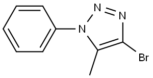 1H-1,2,3-Triazole, 4-bromo-5-methyl-1-phenyl- Struktur