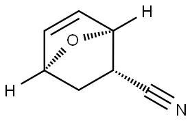 (1S,2S,4S)-7-oxa-bicyclo[2.2.1]hept-5-ene-2-carbonitrile Struktur