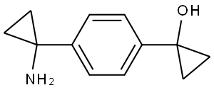 Cyclopropanol, 1-[4-(1-aminocyclopropyl)phenyl]- Struktur