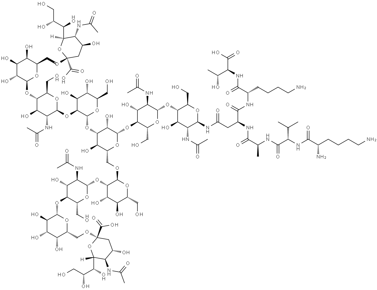 SIALYLGLYCOPEPTIDE Struktur