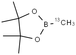 4,4,5,5-tetramethyl-2-(methyl-13C)-1,3,2-dioxaborolane Struktur