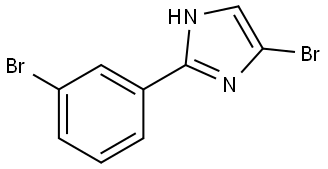 4-bromo-2-(3-bromophenyl)-1H-imidazole Struktur