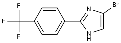 4-bromo-2-(4-(trifluoromethyl)phenyl)-1H-imidazole Struktur