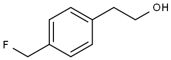 Benzeneethanol, 4-(fluoromethyl)- Struktur