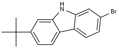 9H-Carbazole, 2-bromo-7-(1,1-dimethylethyl)- Struktur