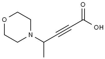 2-Pentynoic acid, 4-(4-morpholinyl)- Struktur