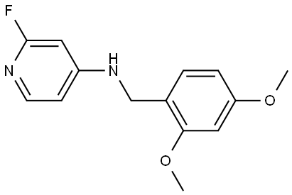 N-(2,4-dimethoxybenzyl)-2-fluoropyridin-4-amine Struktur