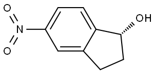 (R)-2,3-Dihydro-5-nitro-1H-inden-1-ol Struktur