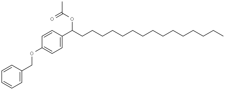 Benzenemethanol, α-pentadecyl-4-(phenylmethoxy)-, 1-acetate