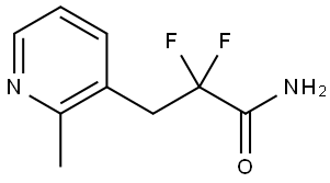 3-Pyridinepropanamide, α,α-difluoro-2-methyl- Struktur