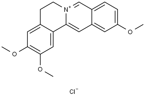 7,8,13,13a-Tetradehydro-2,3,11-trimethoxyberbinium chloride Struktur