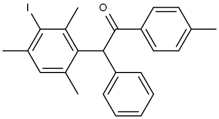 2-(3-iodo-2,4,6-trimethylphenyl)-2-phenyl-1-(p-tolyl)ethan-1-one Struktur