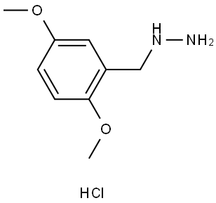 (2,5-Dimethoxybenzyl)hydrazine hydrochloride Struktur