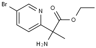 ethyl 2-amino-2-(5-bromopyridin-2-yl)propanoate Struktur