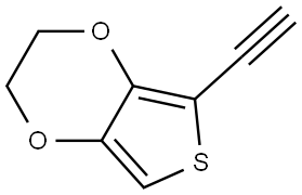 Thieno[3,4-b]-1,4-dioxin, 5-ethynyl-2,3-dihydro- Struktur