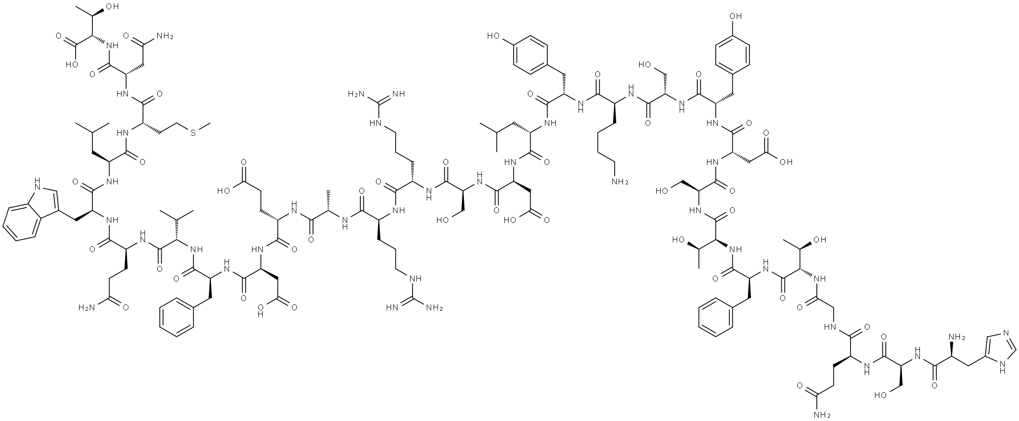 (Glu20)-Glucagon (1-29) (human, rat, porcine) Struktur