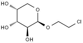 β-D-Arabinopyranoside, 2-chloroethyl Struktur