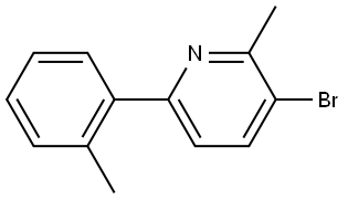 3-bromo-2-methyl-6-(o-tolyl)pyridine Struktur