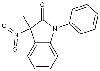 3-methyl-3-nitro-1-phenylindolin-2-one Struktur