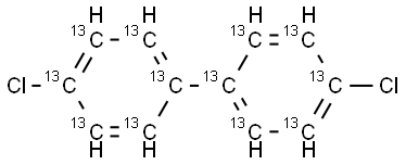 4,4'-DICB (PCB-15) (13C12, 99%) 40+/-2 ug/Ml in Nonane Struktur