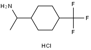 1-[4-(trifluoromethyl)cyclohexyl]ethan-1-amine hydrochloride Struktur