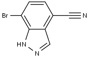 1H-Indazole-4-carbonitrile, 7-bromo- Struktur