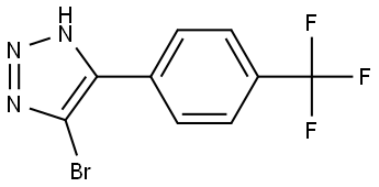 5-bromo-4-(4-(trifluoromethyl)phenyl)-1H-1,2,3-triazole Struktur