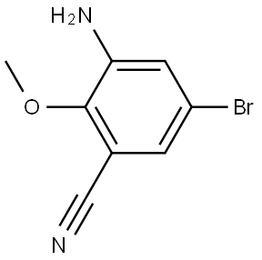 3-Amino-5-bromo-2-methoxy-benzonitrile Struktur