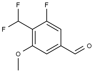 4-(Difluoromethyl)-3-fluoro-5-methoxybenzaldehyde Struktur