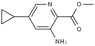 Methyl 3-Amino-5-cyclopropylpicolinate Struktur