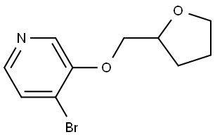 4-bromo-3-((tetrahydrofuran-2-yl)methoxy)pyridine Struktur