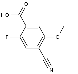 Benzoic acid, 4-cyano-5-ethoxy-2-fluoro- Struktur