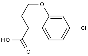 2H-1-Benzopyran-4-carboxylic acid, 7-chloro-3,4-dihydro- Struktur