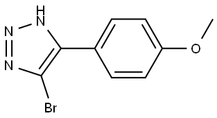 5-bromo-4-(4-methoxyphenyl)-1H-1,2,3-triazole Struktur