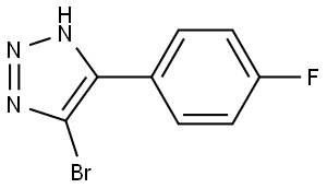 5-bromo-4-(4-fluorophenyl)-1H-1,2,3-triazole Struktur