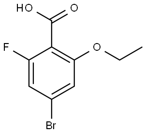 4-bromo-2-ethoxy-6-fluorobenzoic acid Struktur