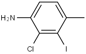 Benzenamine, 2-chloro-3-iodo-4-methyl- Struktur