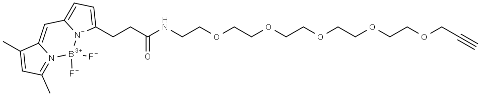 BDP FL-PEG5-propargyl Struktur