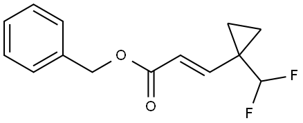 benzyl (E)-3-(1-(difluoromethyl)cyclopropyl)acrylate Struktur