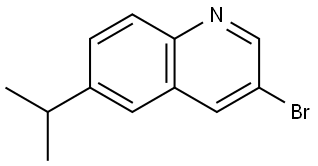 3-bromo-6-isopropylquinoline Struktur