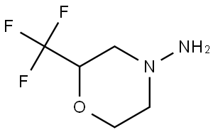 4-Morpholinamine, 2-(trifluoromethyl)- Struktur