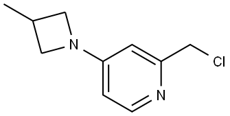 2-(chloromethyl)-4-(3-methylazetidin-1-yl)pyridine Structure