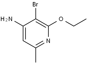 4-Pyridinamine, 3-bromo-2-ethoxy-6-methyl- Struktur