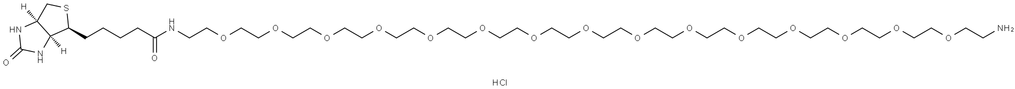 Biotin-PEG15-Amine Struktur