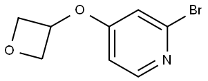 Pyridine, 2-bromo-4-(3-oxetanyloxy)- Struktur