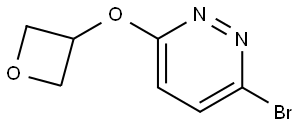 3-bromo-6-(oxetan-3-yloxy)pyridazine Struktur