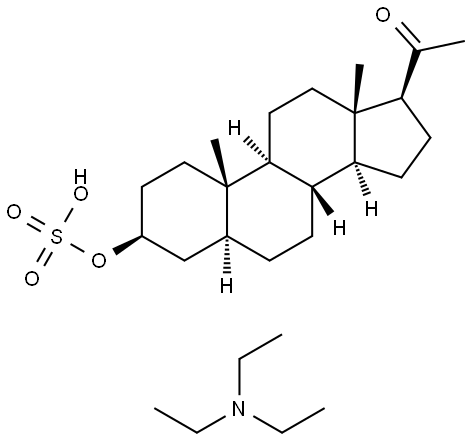 Isopregnanolone Sulfate Triethylamine Salt Struktur