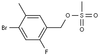 4-Bromo-2-fluoro-5-methylbenzyl methanesulfonate Structure